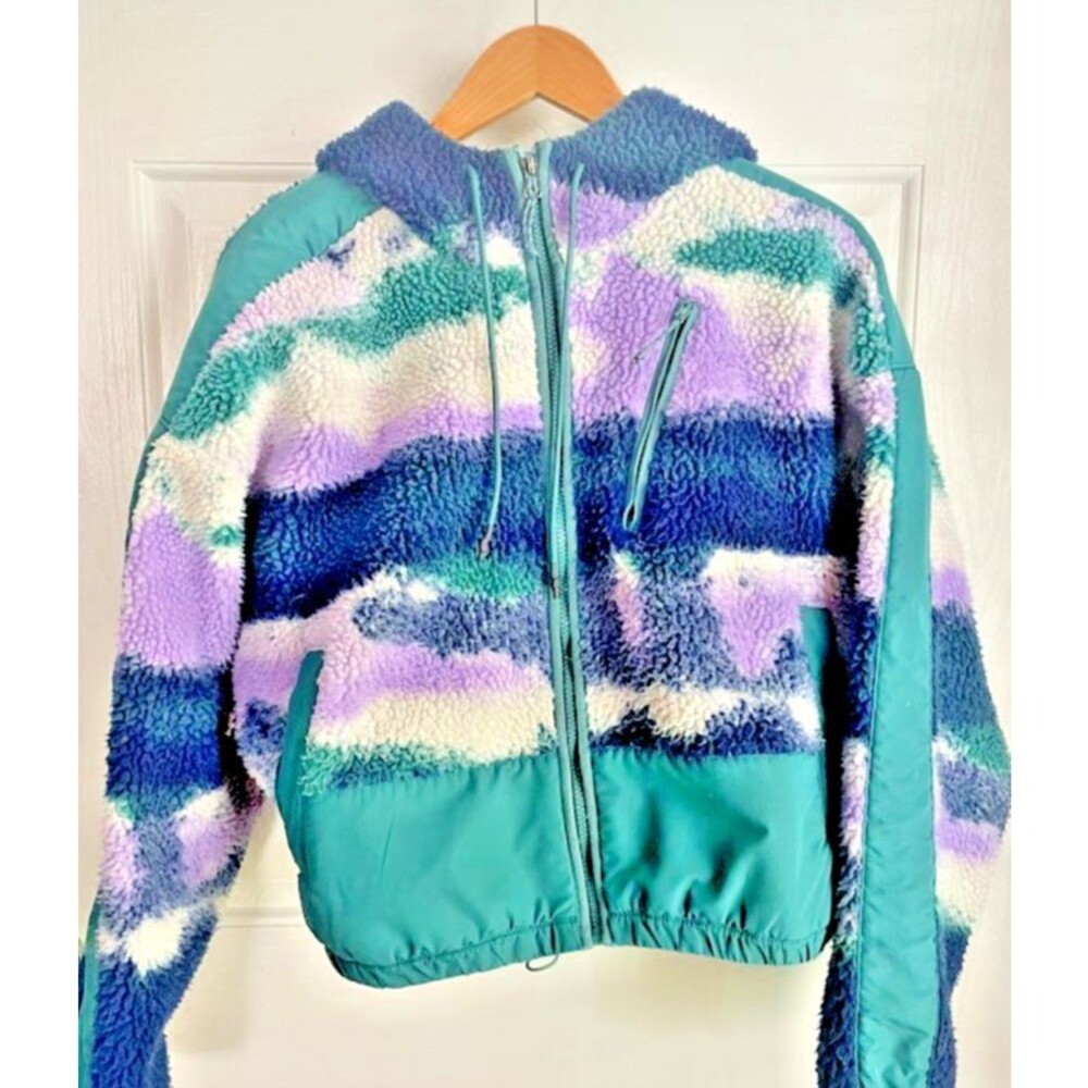 Alpine Design  fleece Jacket Women's Size Medium Soft Green Purple